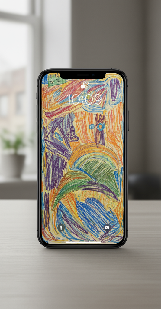 City Dream Chromatic Cascade colorful abstract wall art digital download