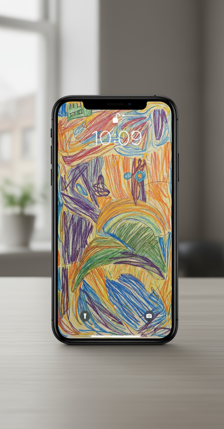 City Dream Chromatic Cascade colorful abstract wall art digital download